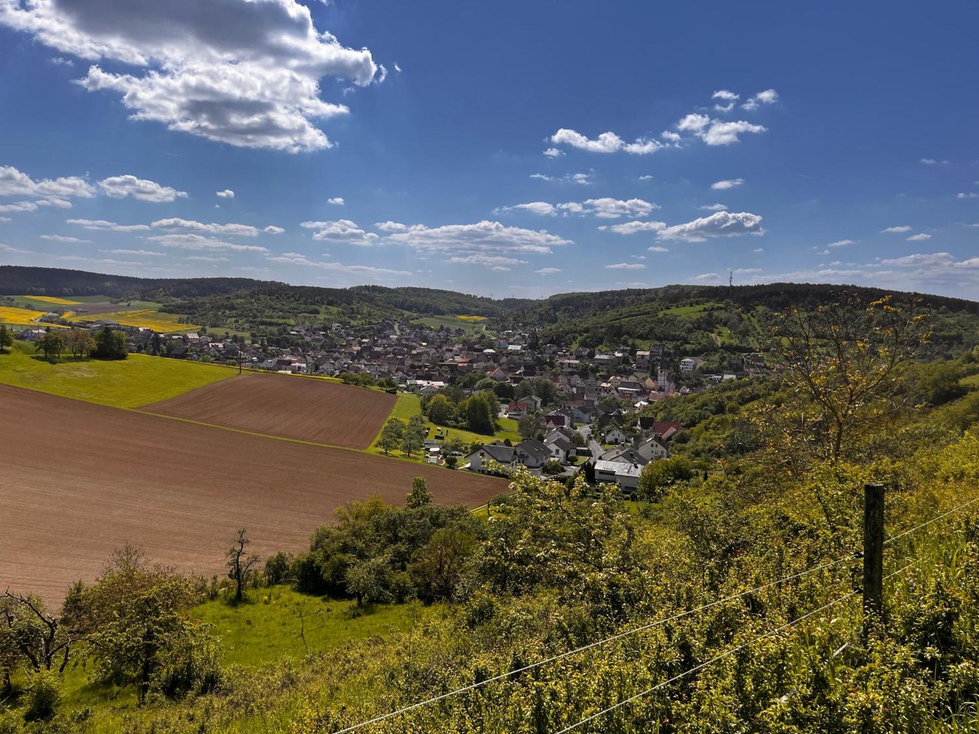 Ferienhaus Weinbergblick - Nahe Wuerzburg - 2 Schlafzimmer - Familienfreundlich - Terrasse Unterleinach Екстериор снимка